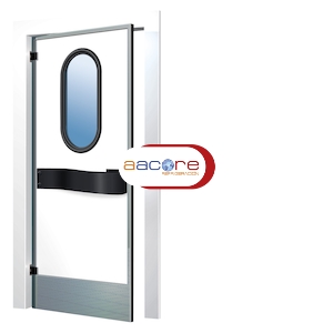 Puerta Vaivén Rígida 204T12 1200X2200mm. Inoxidable con marco de panel 612187