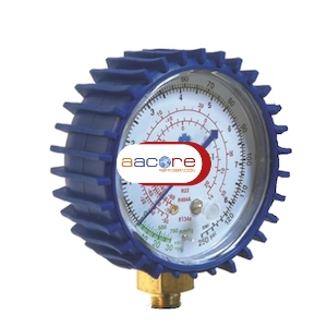 Manómetro de baja presión de Ø 63 mm amortiguado sin glicerina 125-P/2 para R-22.R-134a y R-404A 514037
